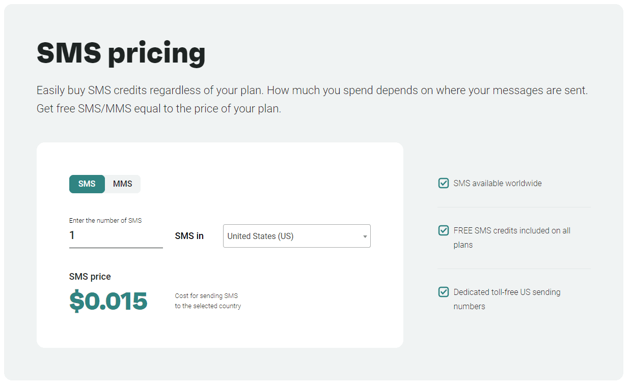 Omnisend SMS Pricing Omnisend SMS Pricing